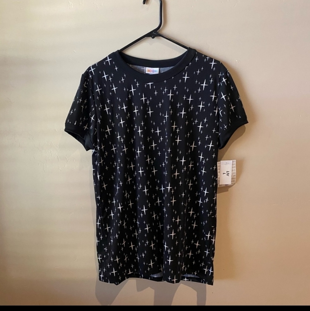 NWT lularoe liv crosses tee